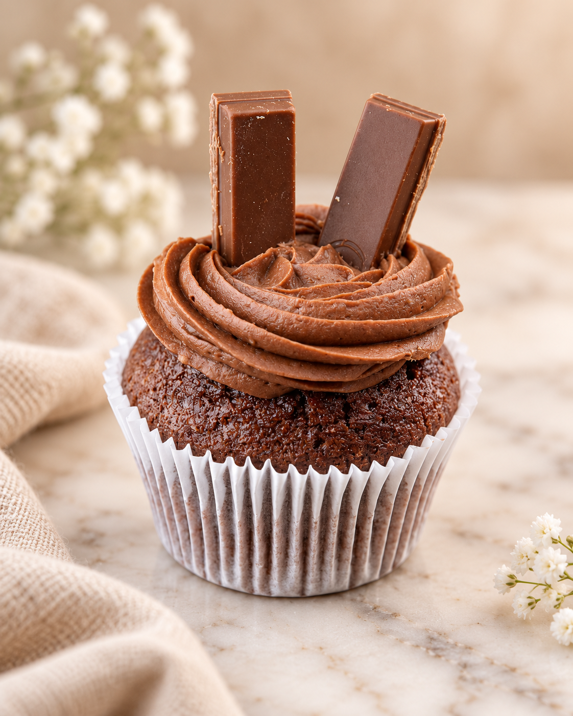 Deluxe Kit-Kat Cupcake