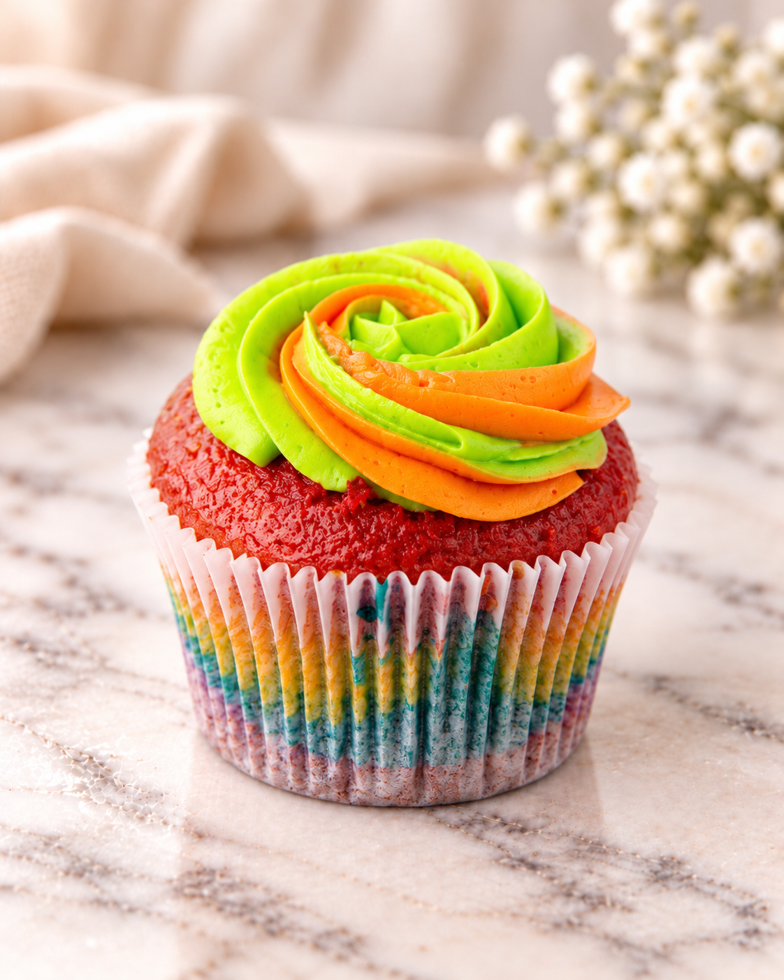 Rainbow Cupcake