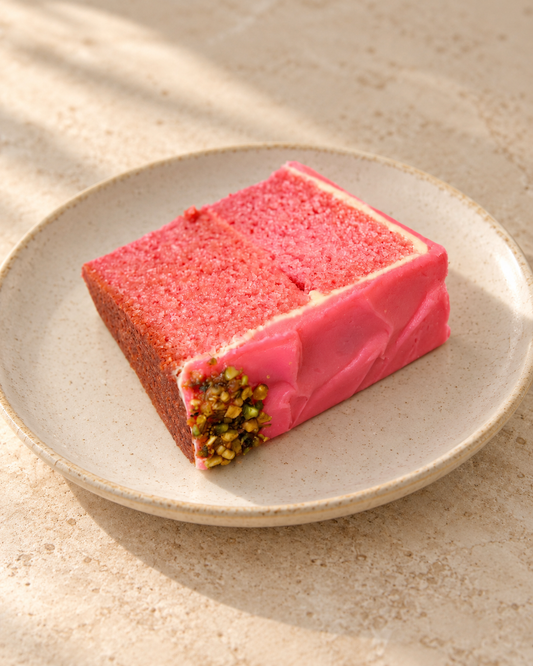 Rosewater and Pistachio Slice