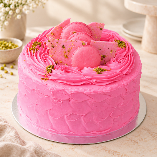 Rose Water and Pistachio Cake