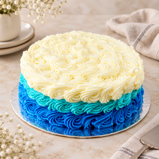 Blue Ombrè Cake