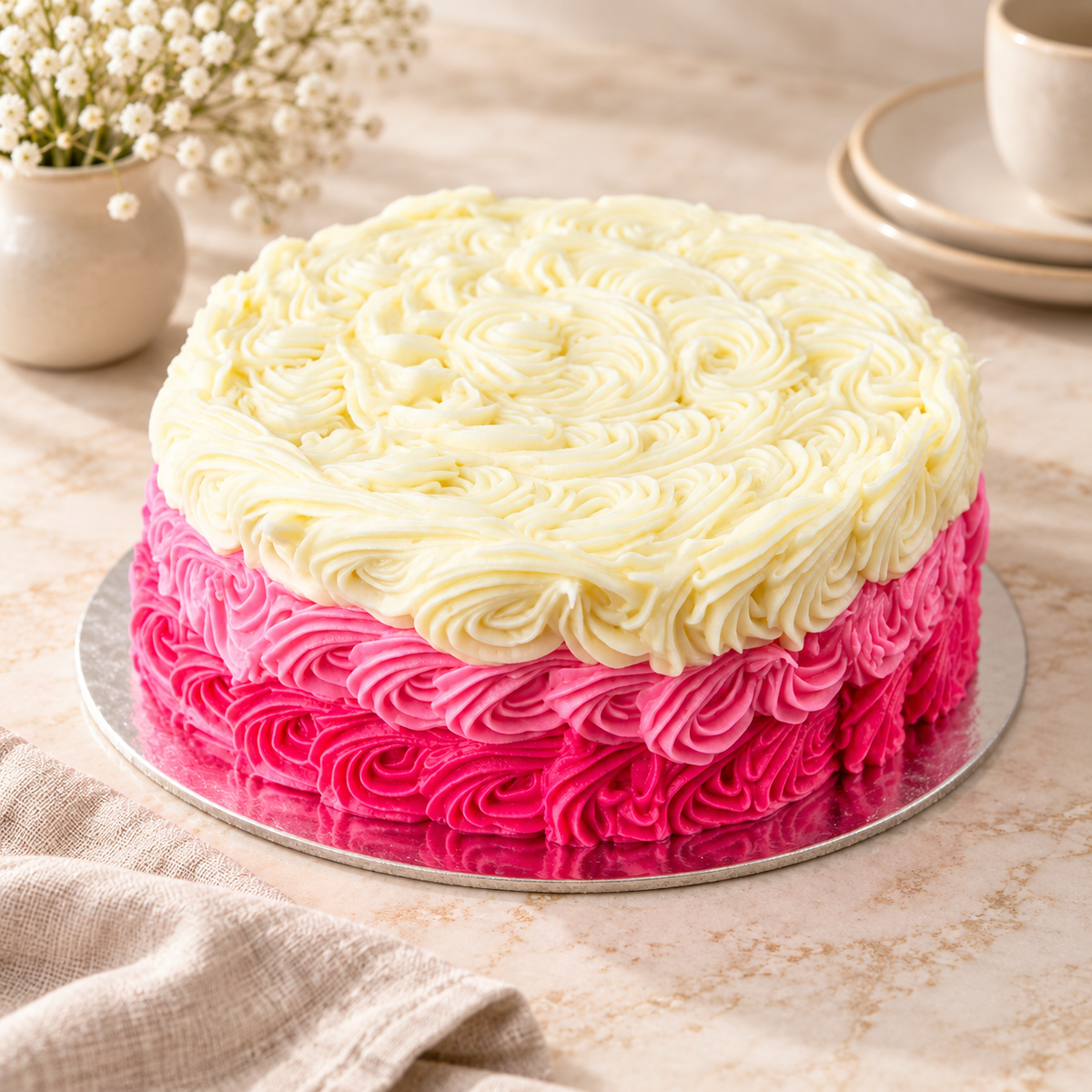 Pink Ombrè Cake