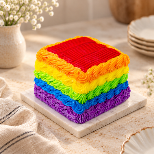 Mini Rainbow Square 10cm