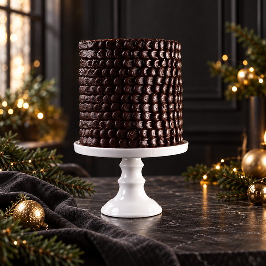 Textured Chocolate Centre Cake