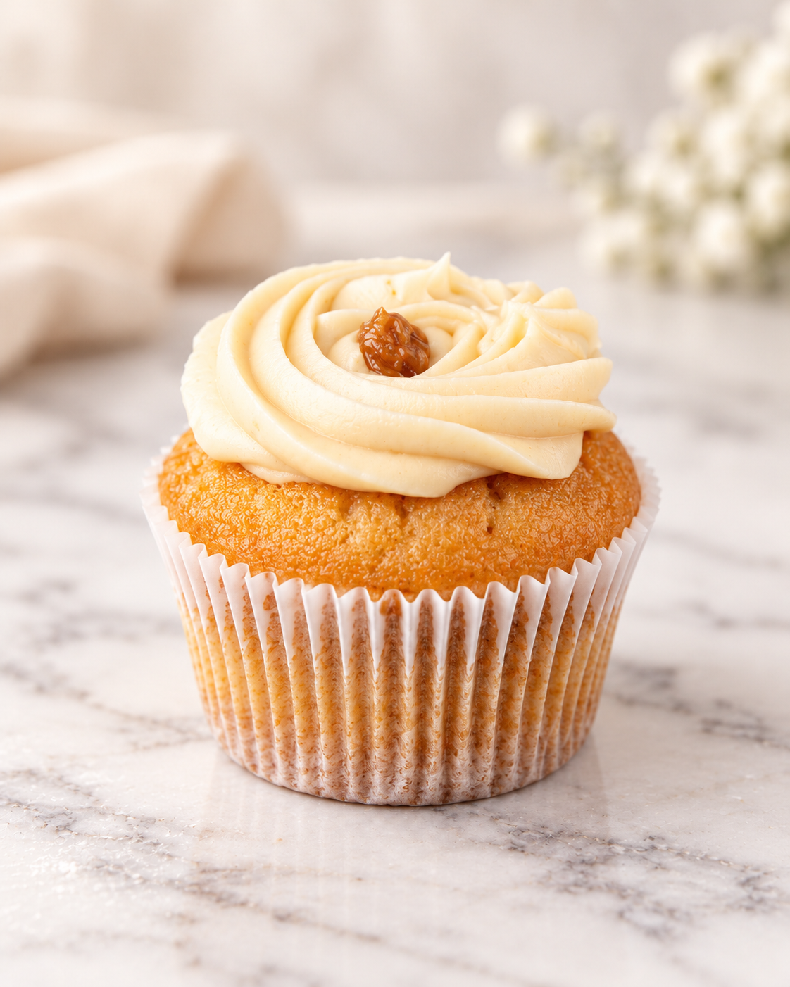 Caramel Vanilla Cupcake